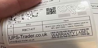 Warranty Label